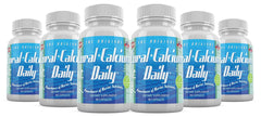 Daily Health Pure Okinawa Coral Calcium bottle, six-month supply, for easy daily use.