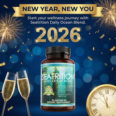 Daily Health Seatrition capsules close-up for convenient daily nutrition.