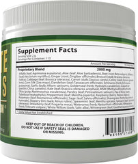 Vegan-friendly and gluten-free Daily Greens formula for plant-based routines