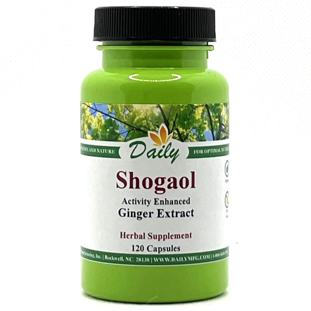 Daily Manufacturing 6-Shogaol bottle front for daily ginger routine.