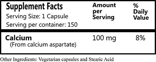 Daily Manufacturing Calcium Aspartate bottle view ideal for convenient supplementation.
