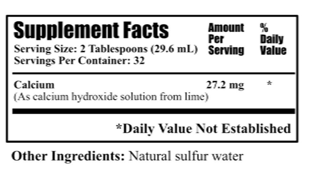 Daily's Lime Water pour demonstrates simple measurement for mineral mixing.