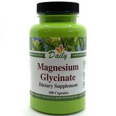 Daily Manufacturing Magnesium Glycinate bottle for high-potency daily support.