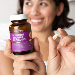 Daily Nouri Hormone Balance packaging box highlighting US-made quality.