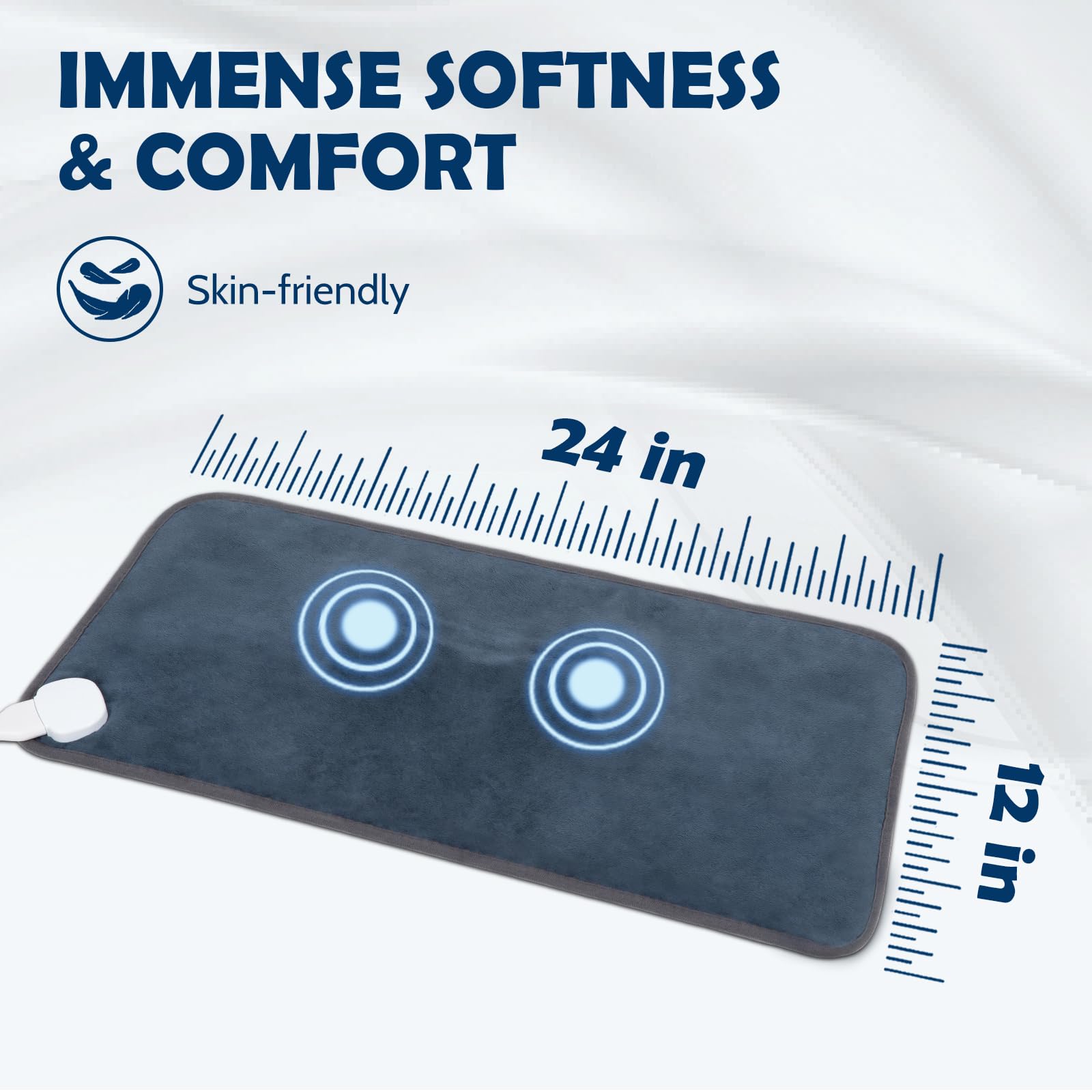DAILYLIFE DailyLiff massage pad-modes offer soothing vibration choices.