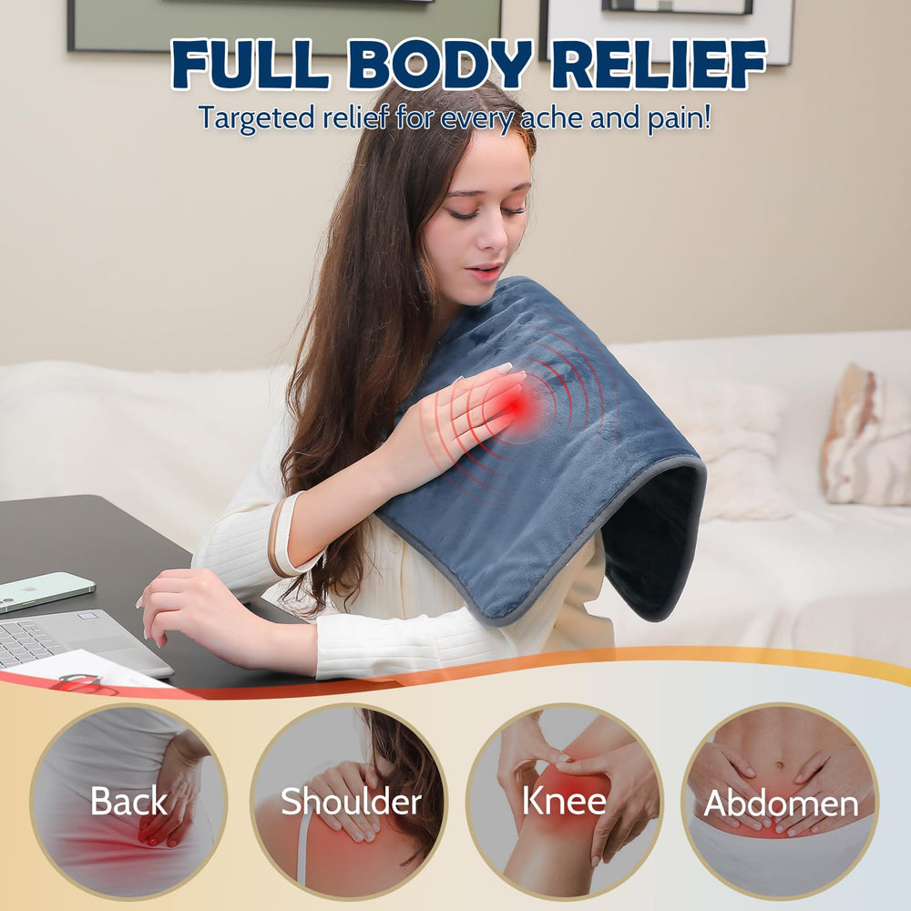 DAILYLIFE DailyLiff massage pad on bed enables easy relaxation sessions.