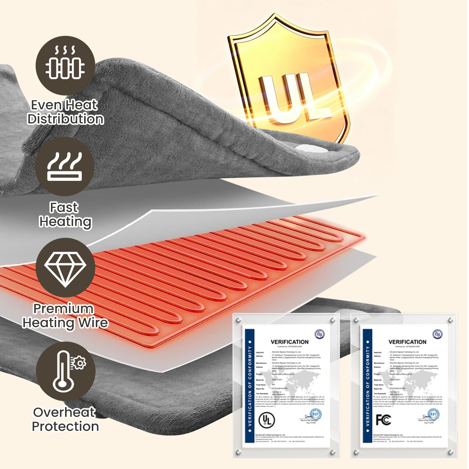 DAILYLIFE heat-settings offer adjustable warmth for comfort.