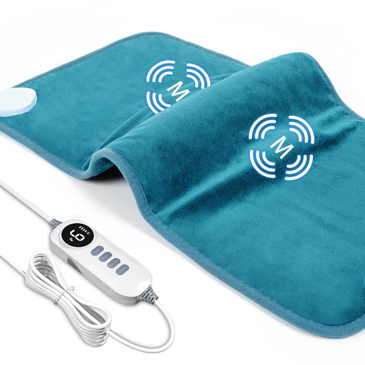 DAILYLIFF massage heating pad shows full-coverage warmth for back and shoulders.