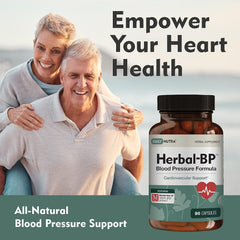 DailyNutra Herbal-BP bottle label highlights key ingredients