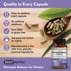DailyNutra Hormone Balance chaste tree capsule highlights botanical mood support