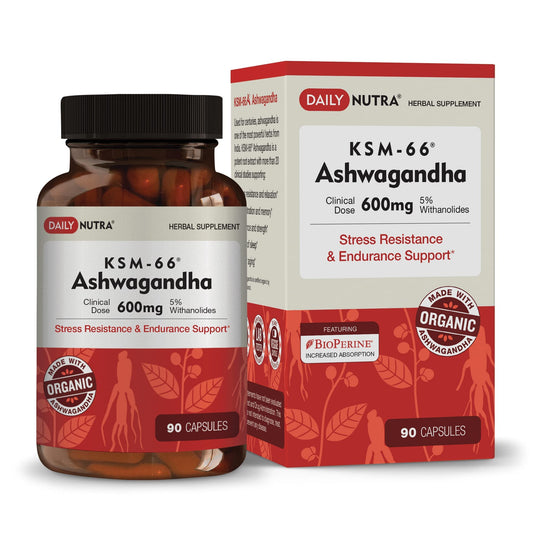 DailyNutra KSM-66 Ashwagandha bottle for daily calm and focus