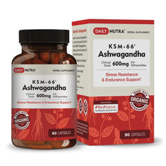 DailyNutra KSM-66 Ashwagandha bottle for daily calm and focus