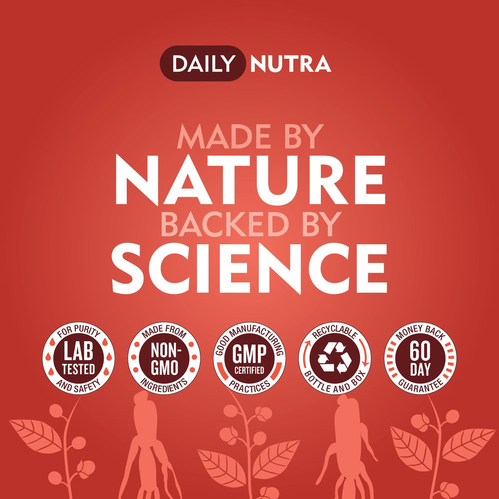 DailyNutra KSM-66 Ashwagandha Gummies organic root extract shown for clean daily use.