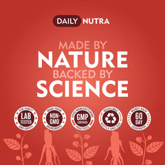 DailyNutra KSM-66 Ashwagandha Gummies organic root extract shown for clean daily use.