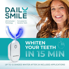 DailySmile LED gel pens close-up—three pens for fast, consistent shade improvements.