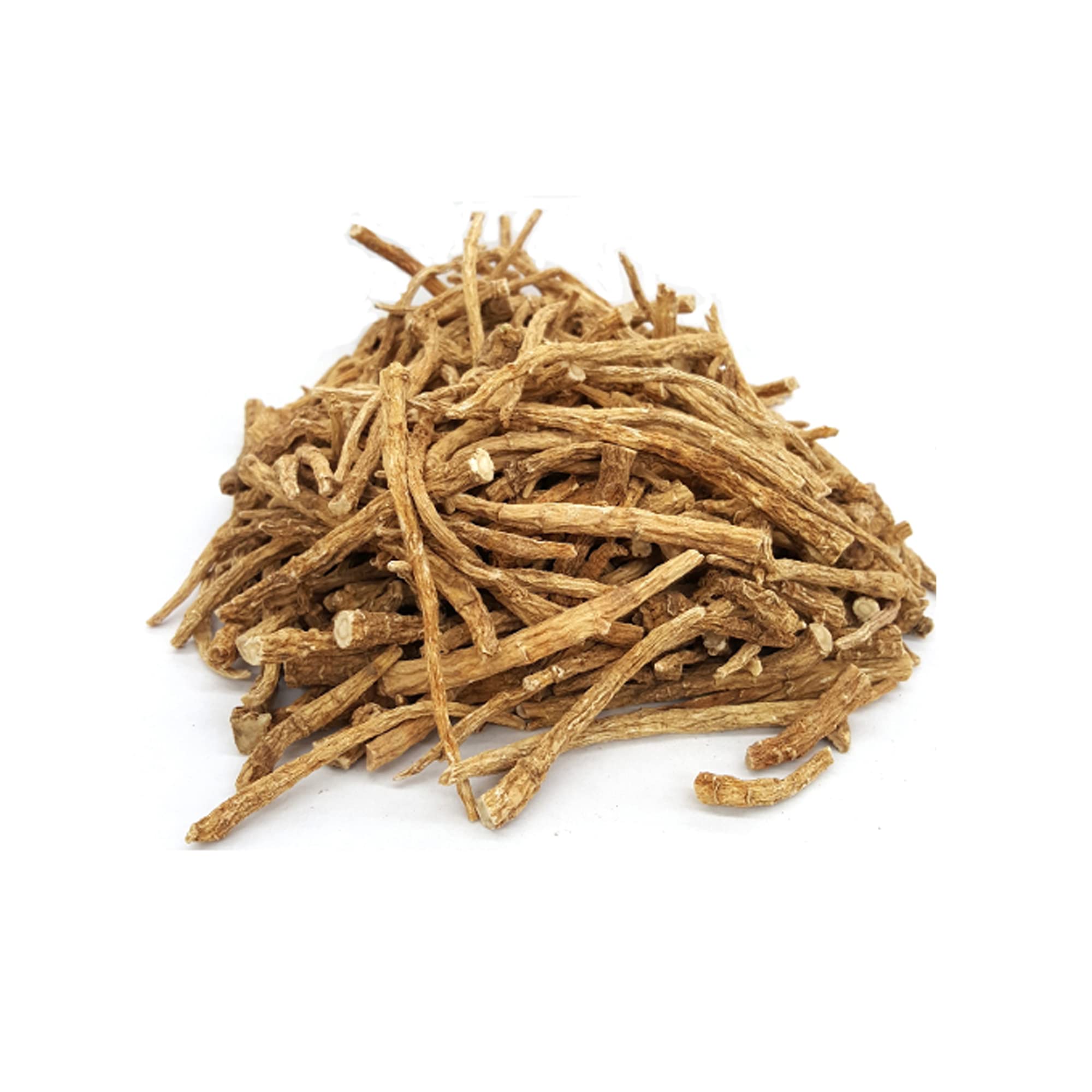 Closeup of Dairyland American Ginseng Roots prongs showing earthy texture for tea infusion