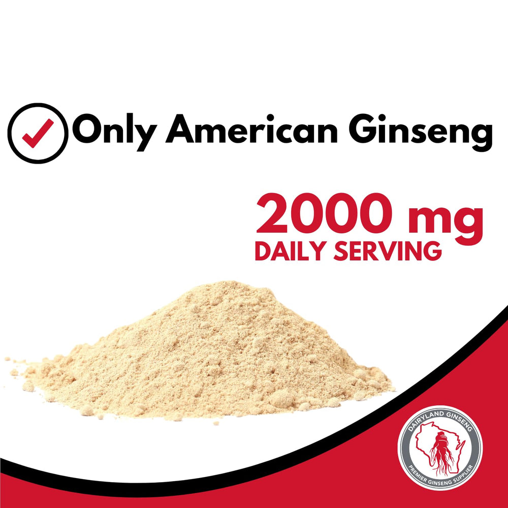 Dairyland Concentrated American Ginseng Powder jar for baking and beverages