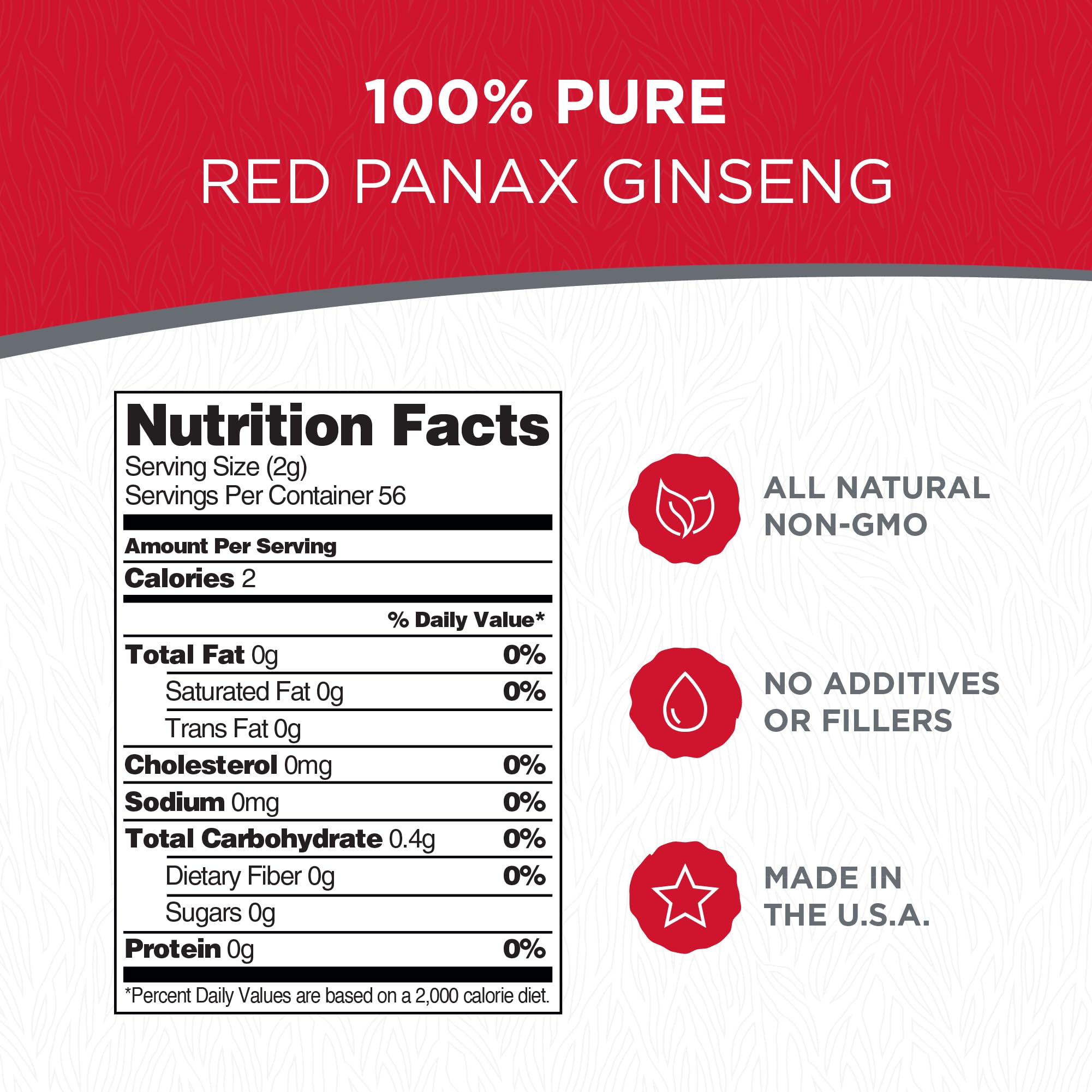 Dairyland Red Panax Ginseng Powder scoop highlights convenient dosing and quick absorption.