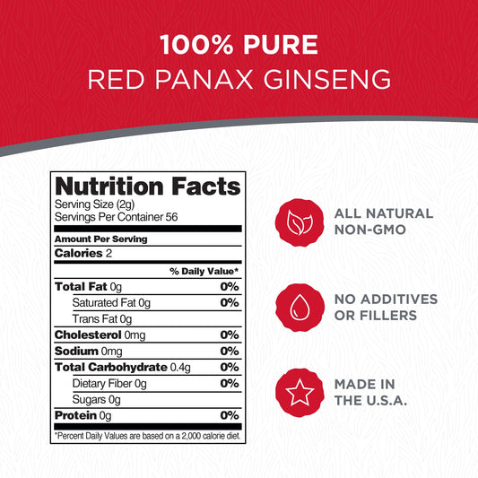 Dairyland Red Panax Ginseng Powder scoop highlights convenient dosing and quick absorption.