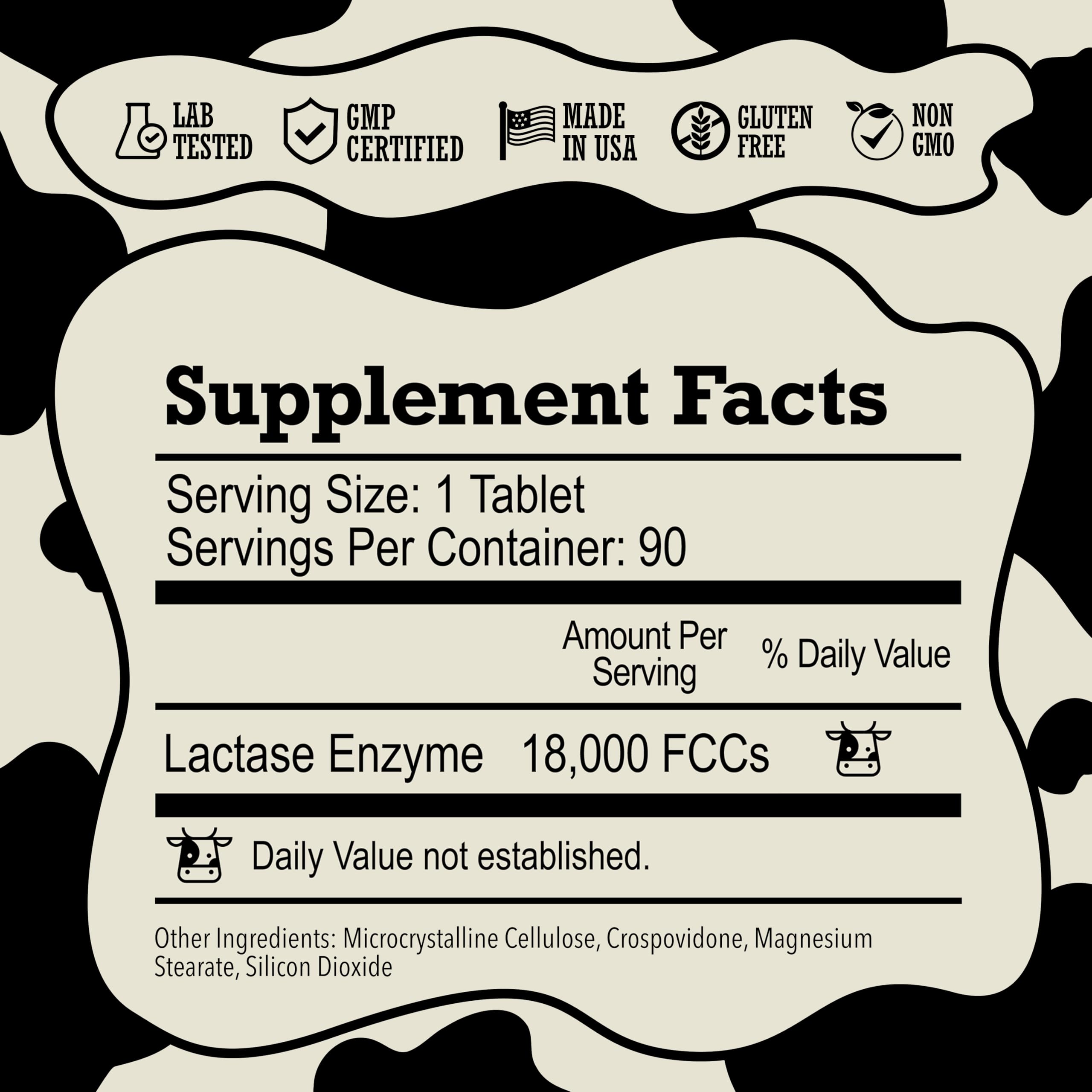 DairyPill preservative-free label with clean-label claim.