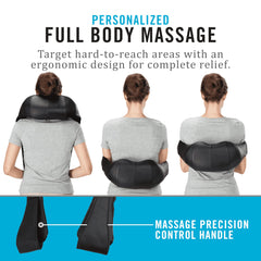 Portable, compact massager ideal for home, office, or travel use.