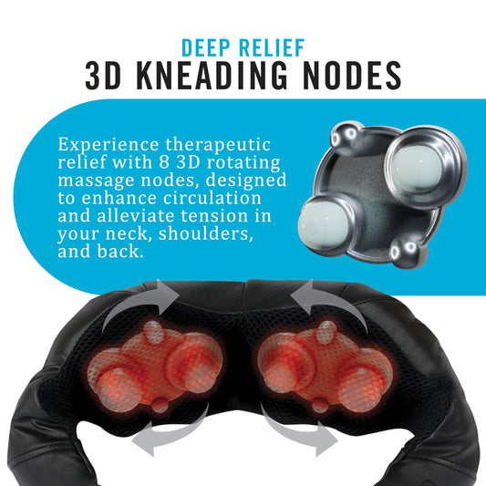 Daiwa Felicity massager heat function shown with control panel for adjustable warmth.