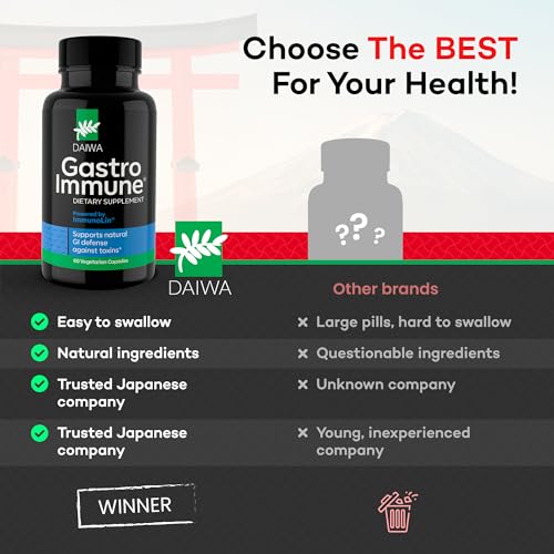 Daiwa GastroImmune pantry display hints at easy everyday supplement use.