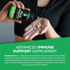 Box and bottle set for PeakImmune4 at home wellness routines