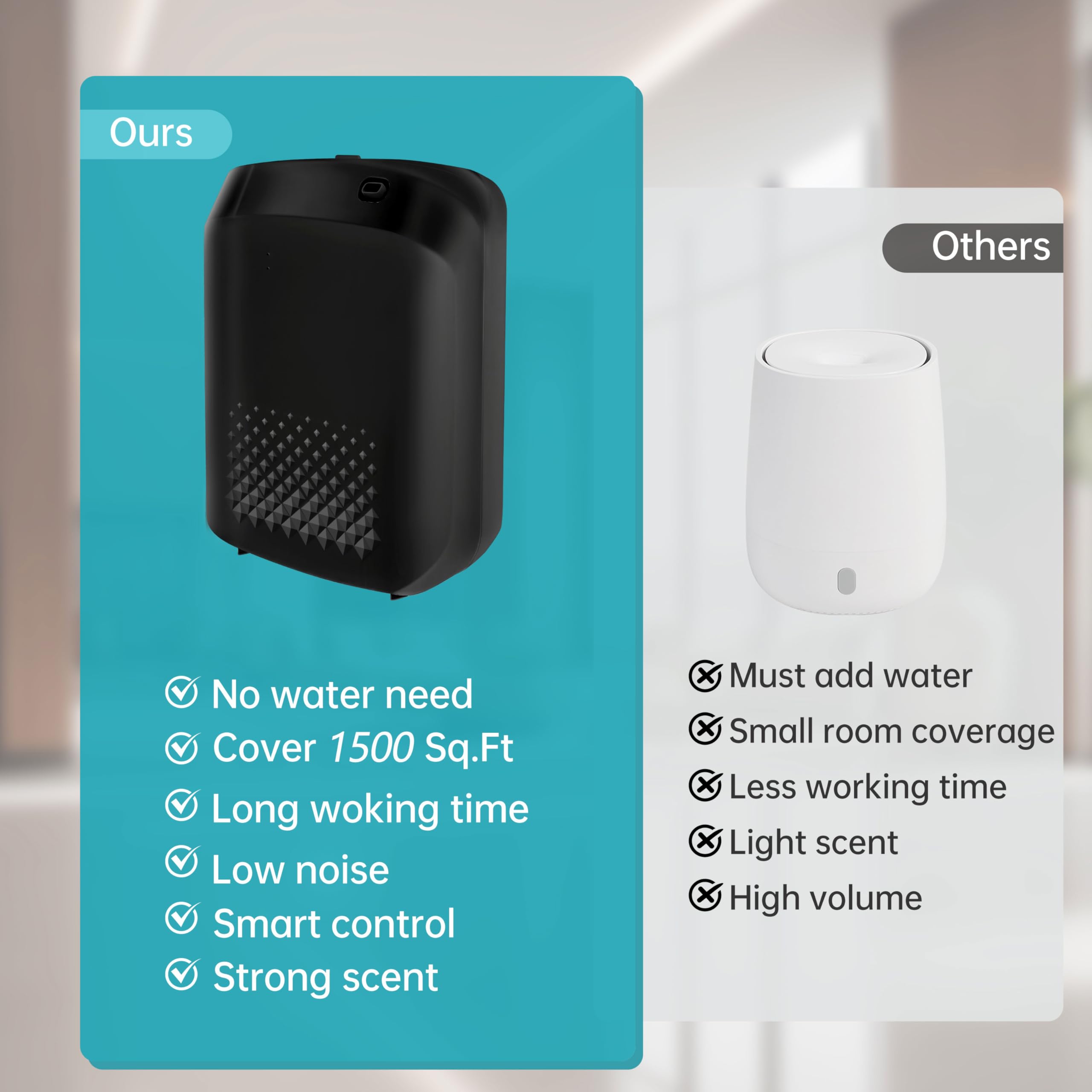 DAKISTF 400ml oil bottle-diffuser ready for long-lasting fragrance in large rooms
