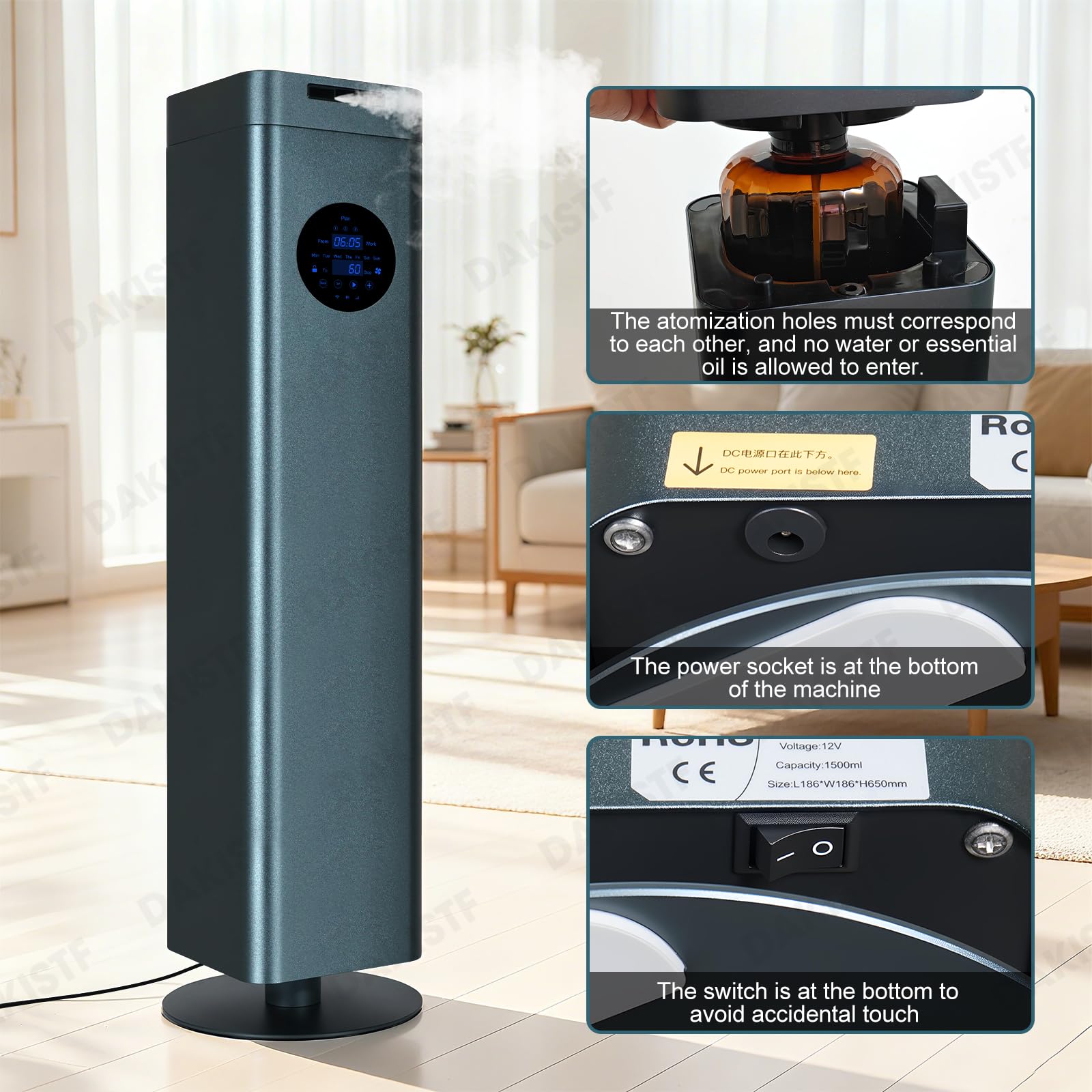 DAKISTF diffuser auto-resume memory after power outage