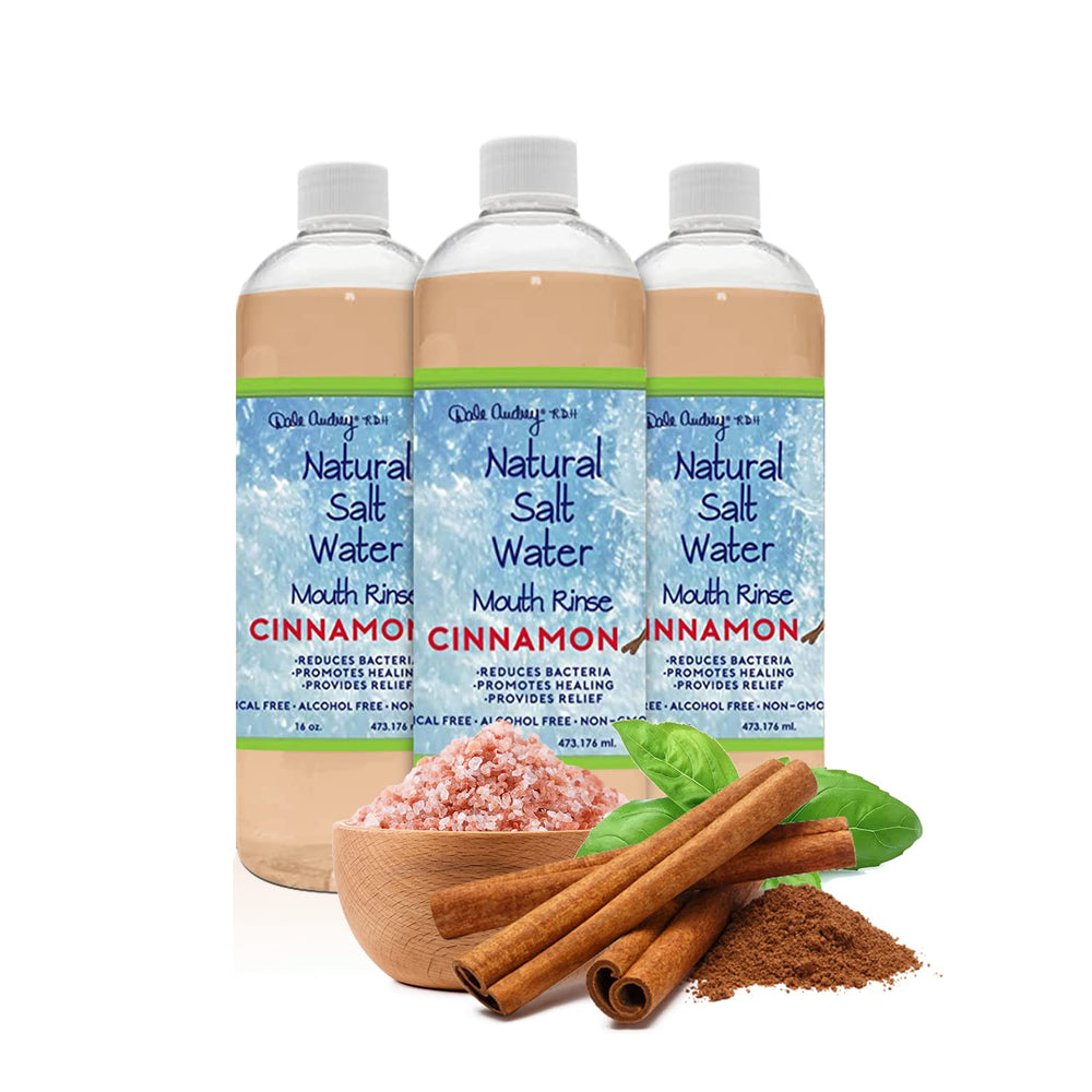 Dale Audrey 3-pack mouth rinse bottles for daily freshness and natural care