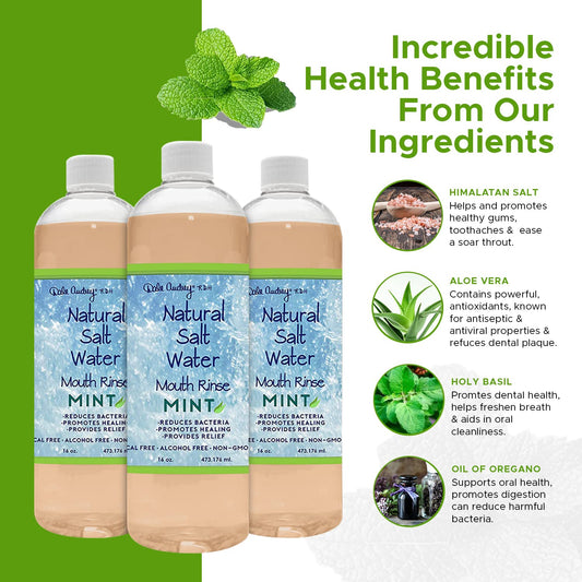 Dale Audrey mouthwash pour action showing easy dose for quick breath refresh.