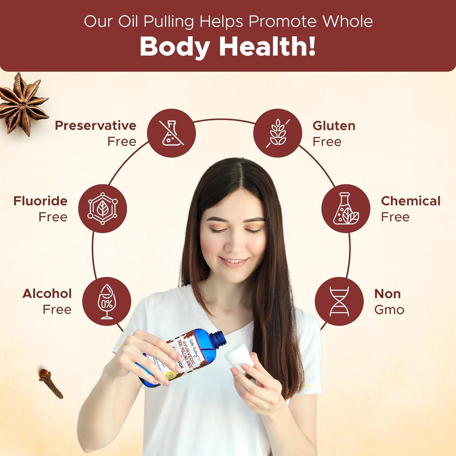 Dale Audrey natural ingredients drops highlight herbal blend for gums and breath