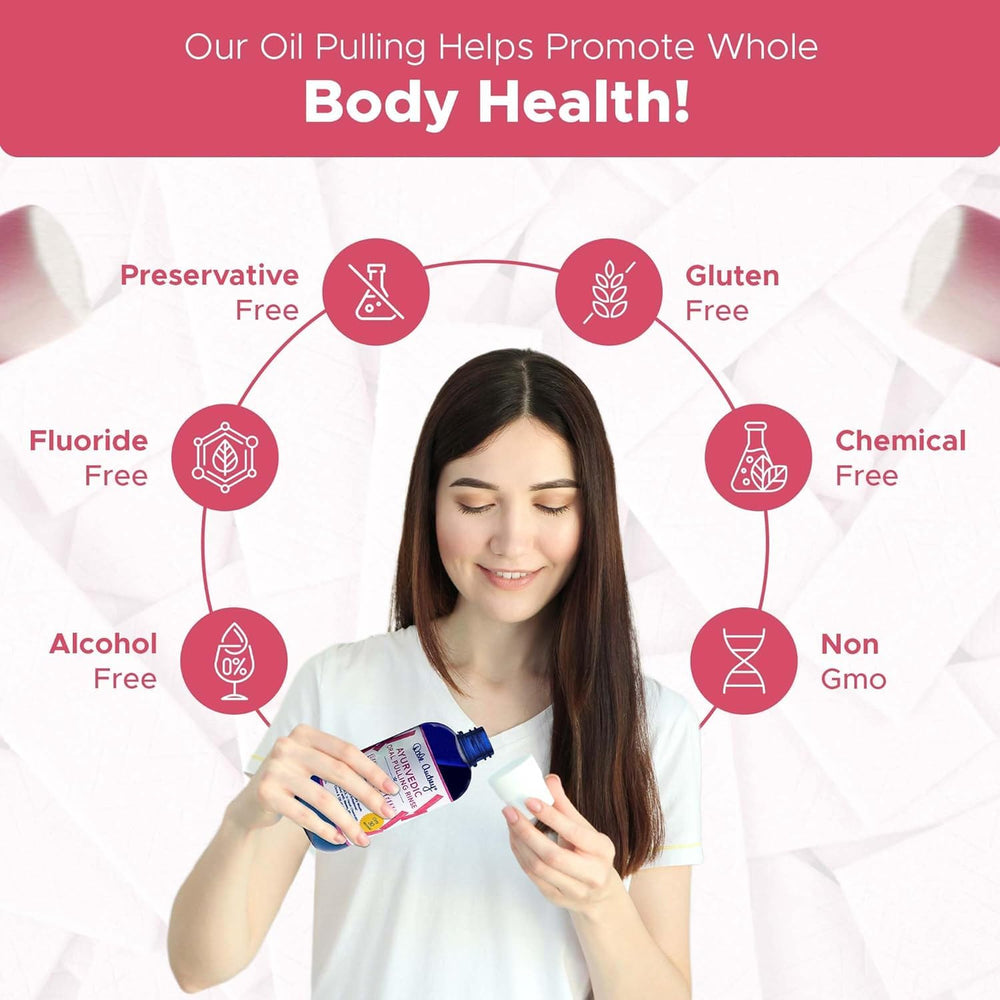 Dale Audrey pack of 3 oil pulling mouthwash highlights value and convenience.