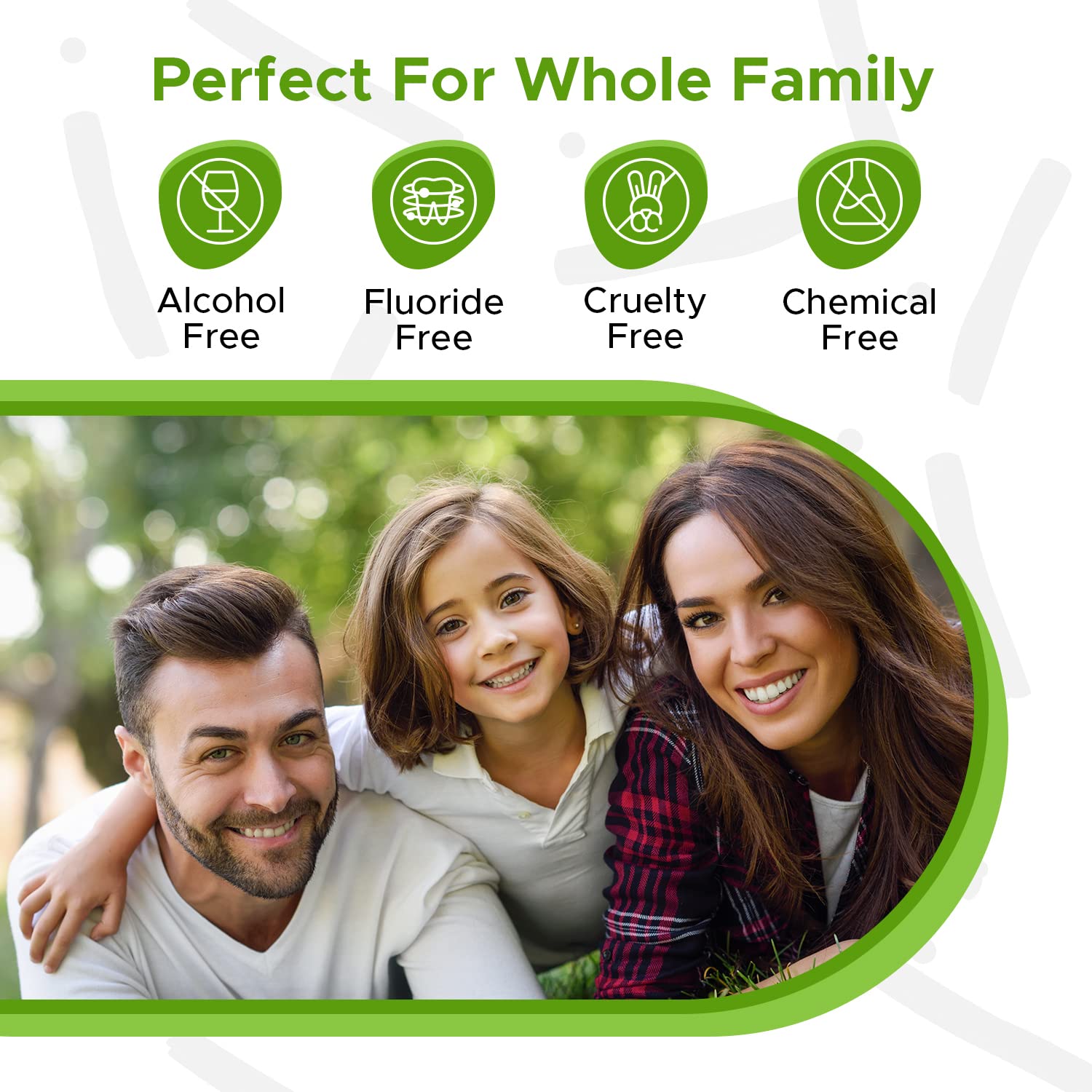 Dale Audrey purified water base supports gentle mouth care