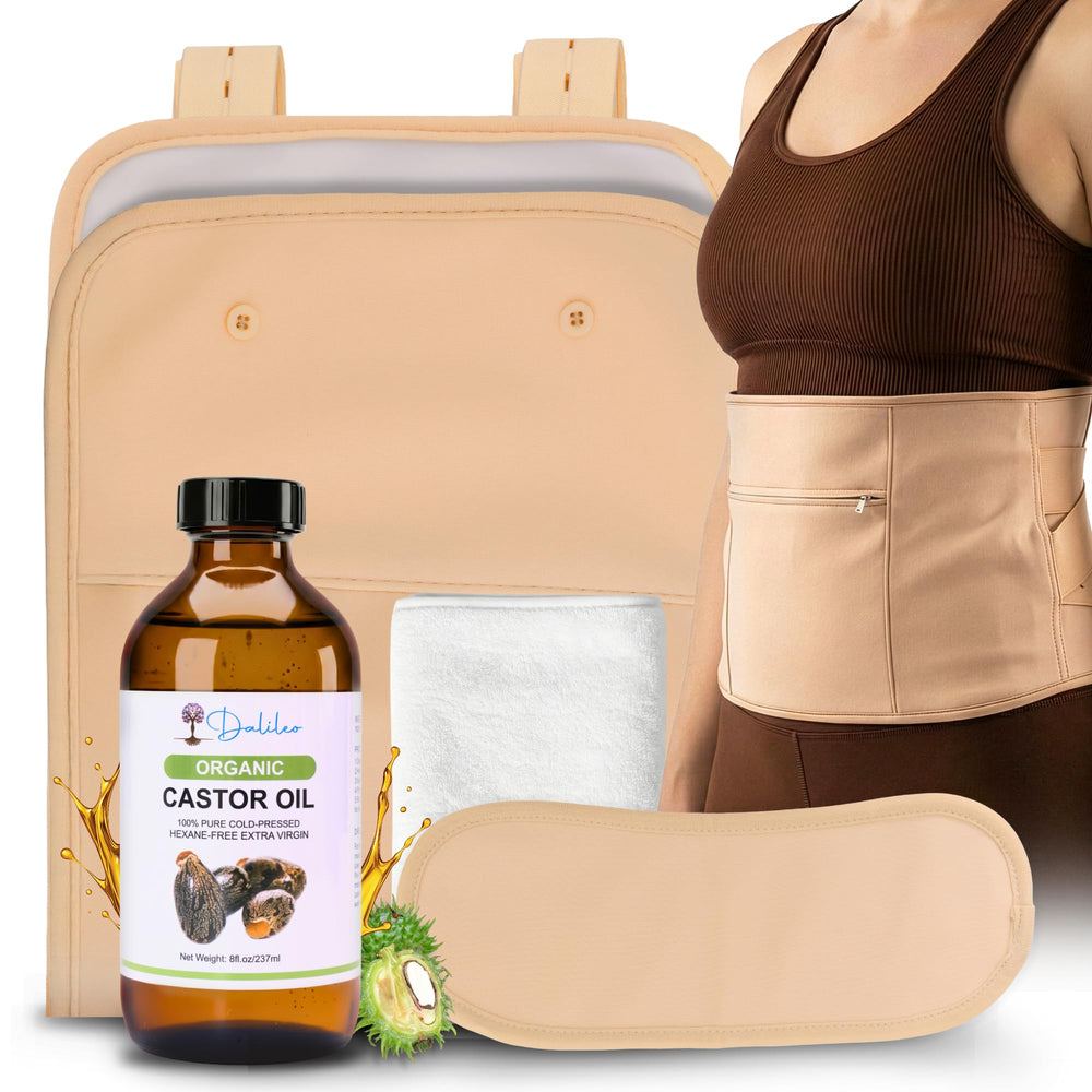 DaliLeo castor oil pack wrap abdomen for gentle daily comfort and relaxation.