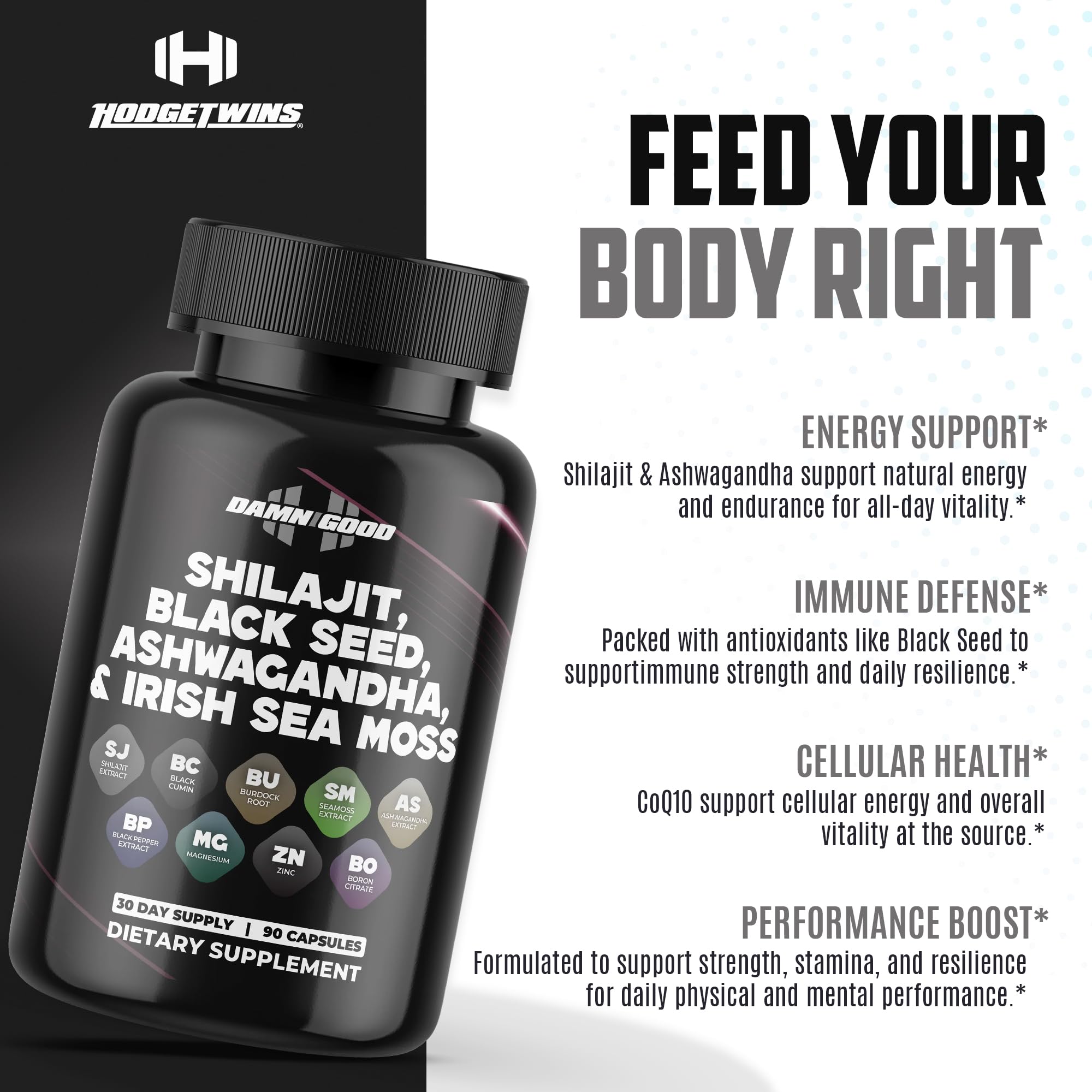 Capsules closeup featuring DAMN GOOD The Hodge Twins for steady focus and endurance.