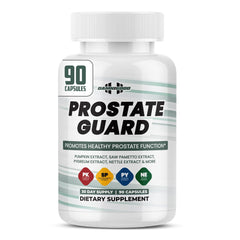 DAMN GOOD Prostate Guard bottle front offering nighttime comfort and calm evenings.