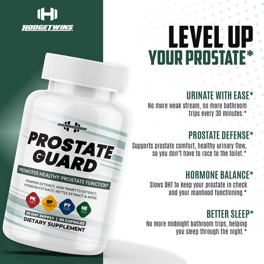 DAMN GOOD Prostate Guard capsules 90-count for daily vitality and balance.