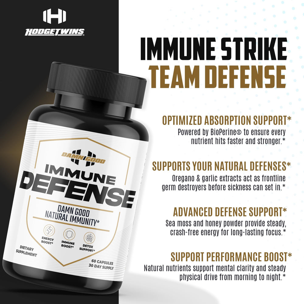 DAMN GOOD sea moss blend capsules ready for easy daily energy and digestion