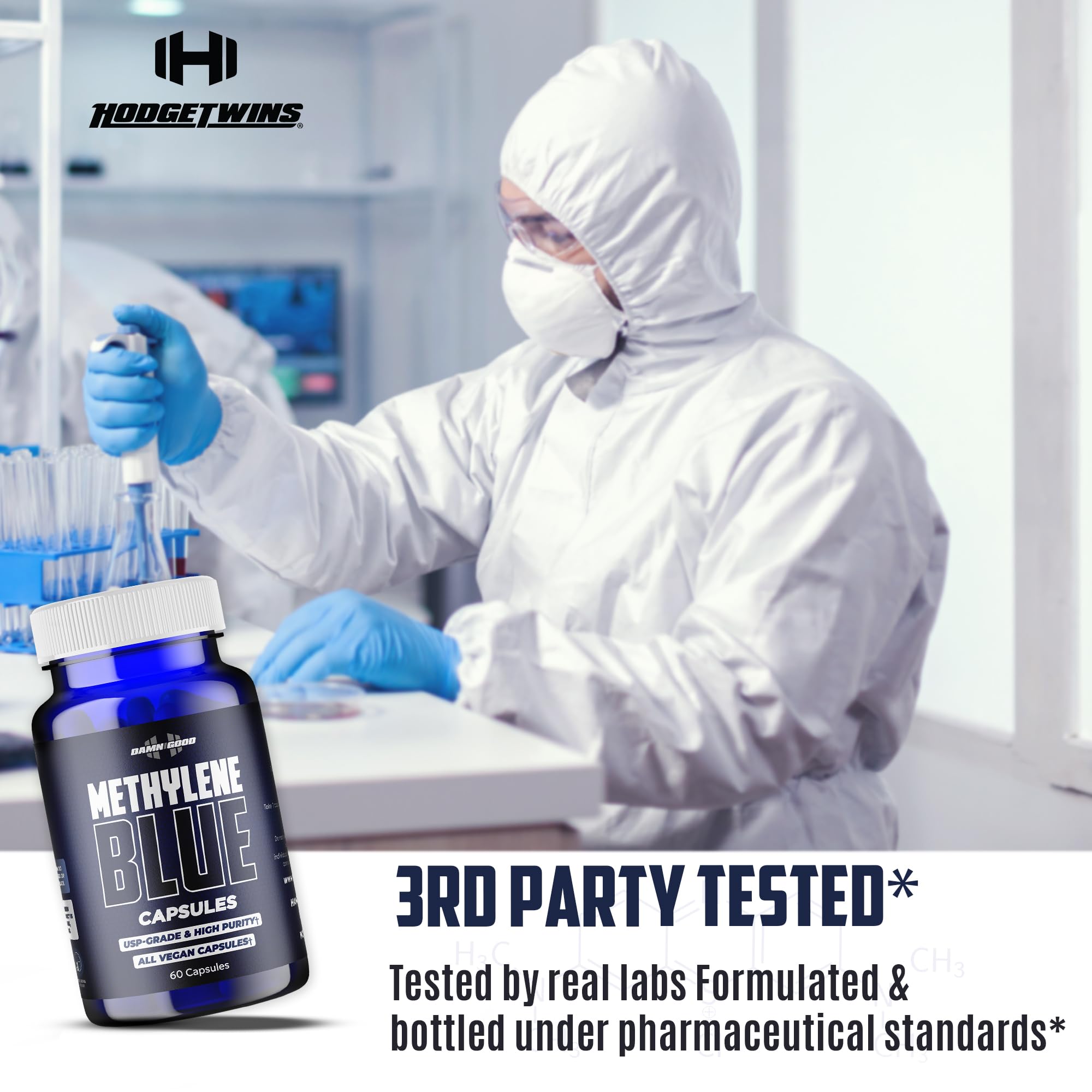 DAMN GOOD Hodge Twins third-party verification seal signals transparency and reliability.