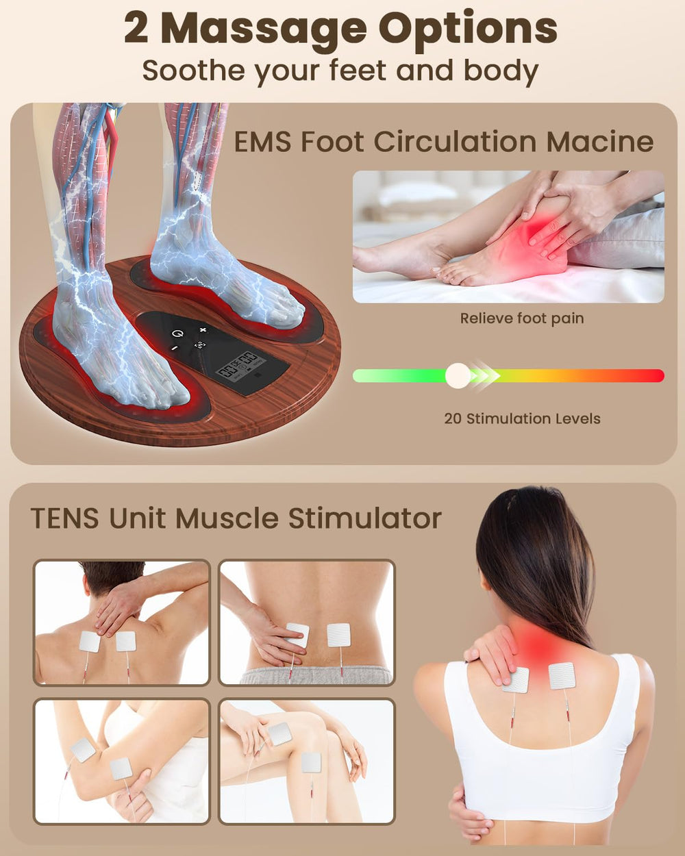 Dancespot foot massager remote control for cordless operation.