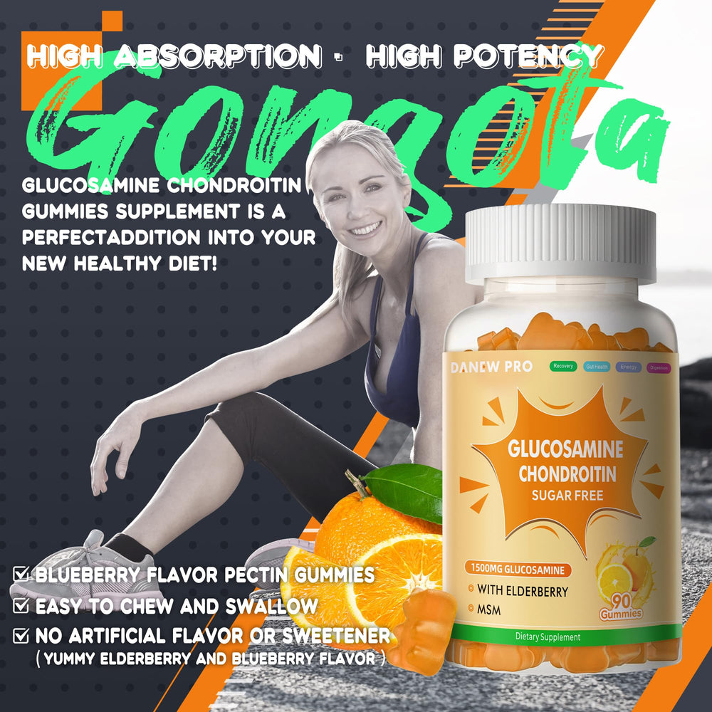 DANEW Pro Glucosamine Chondroitin Gummies in morning routine shot
