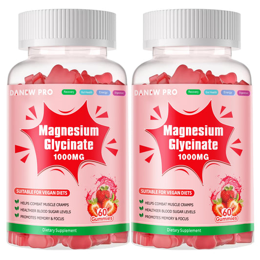 DANEW Pro Magnesium Glycinate Gummies bottle with high-dose formula for daily calm