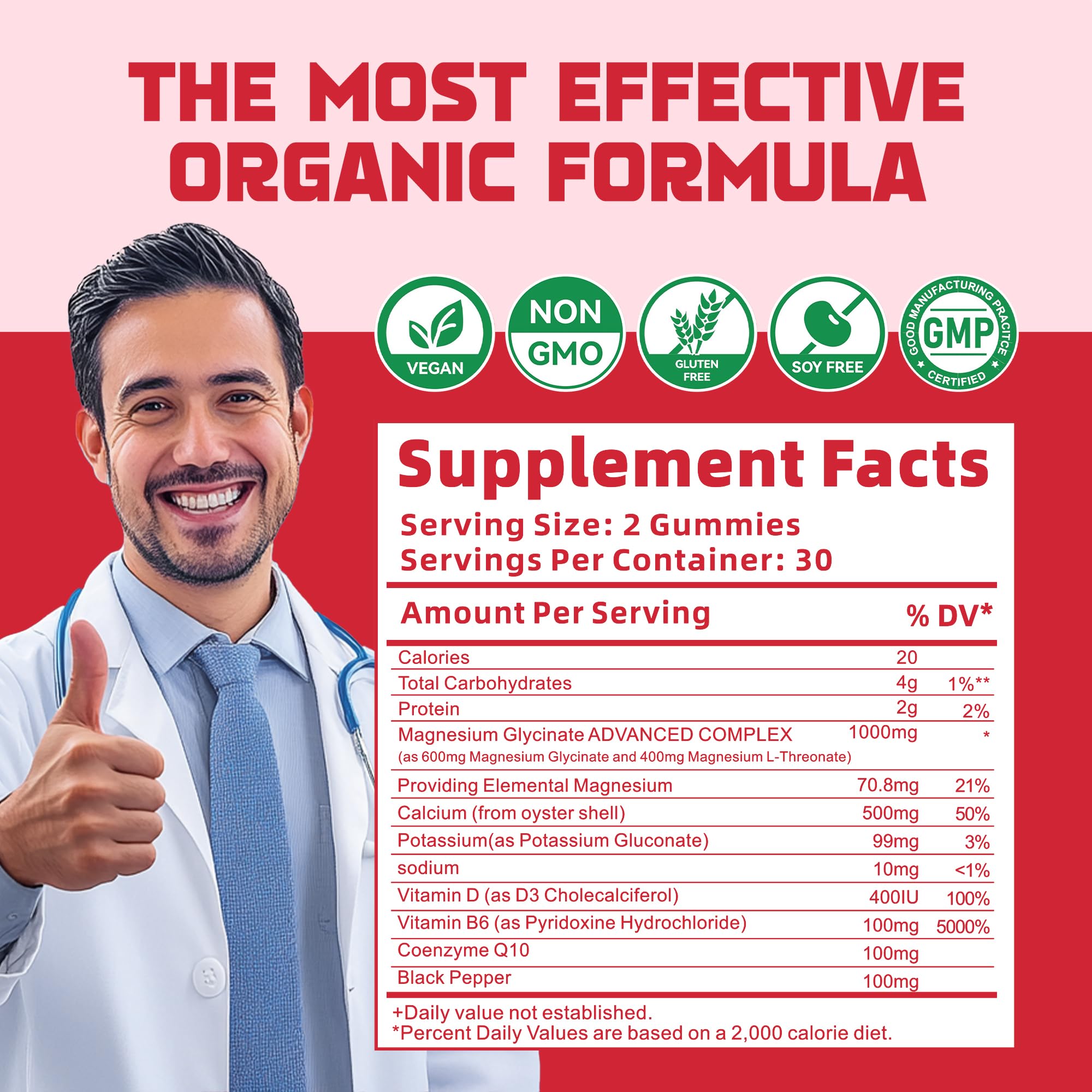 DANEW Pro label showing ingredients and supplements for balance