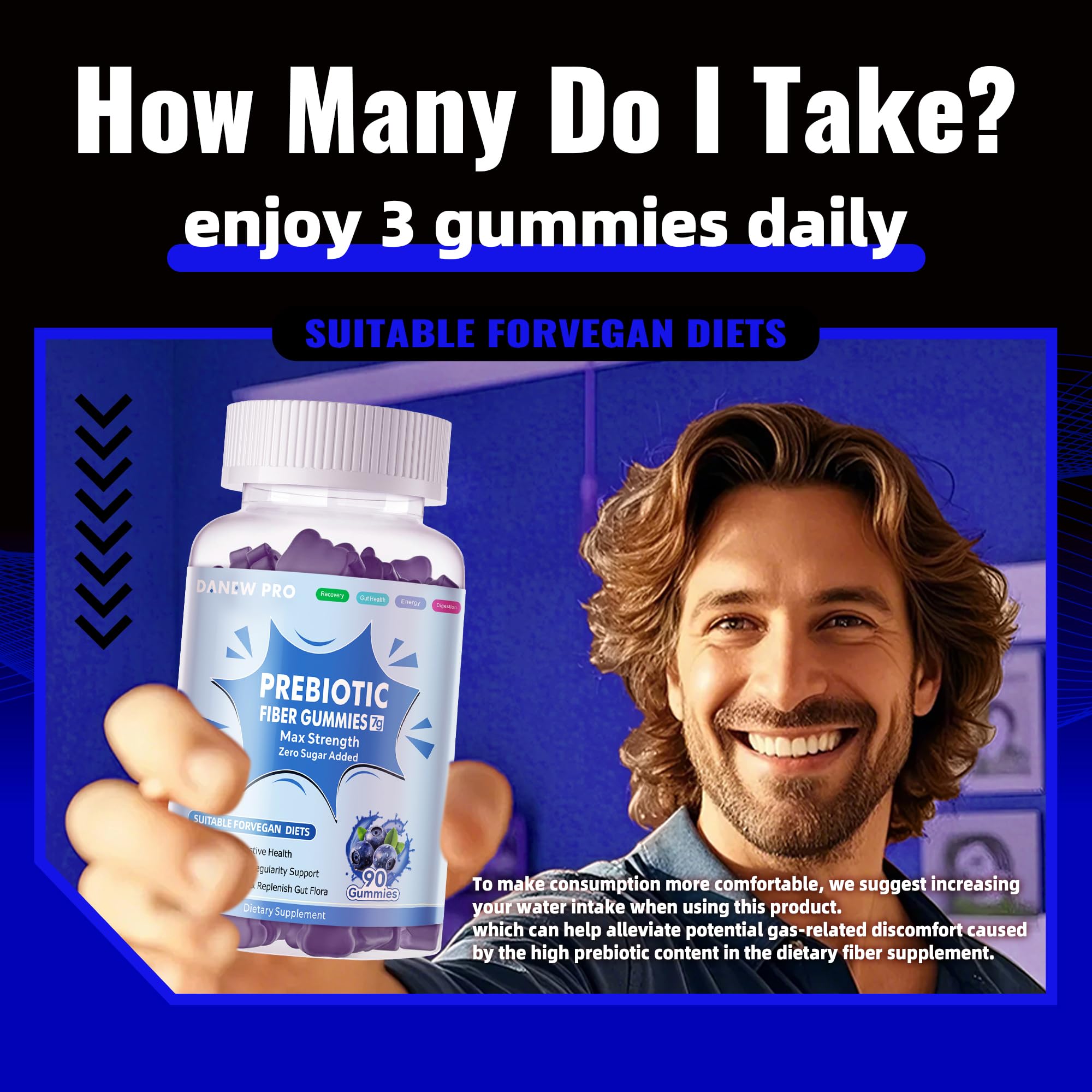 DANEW Pro bottle emphasizes 90-count value and ease