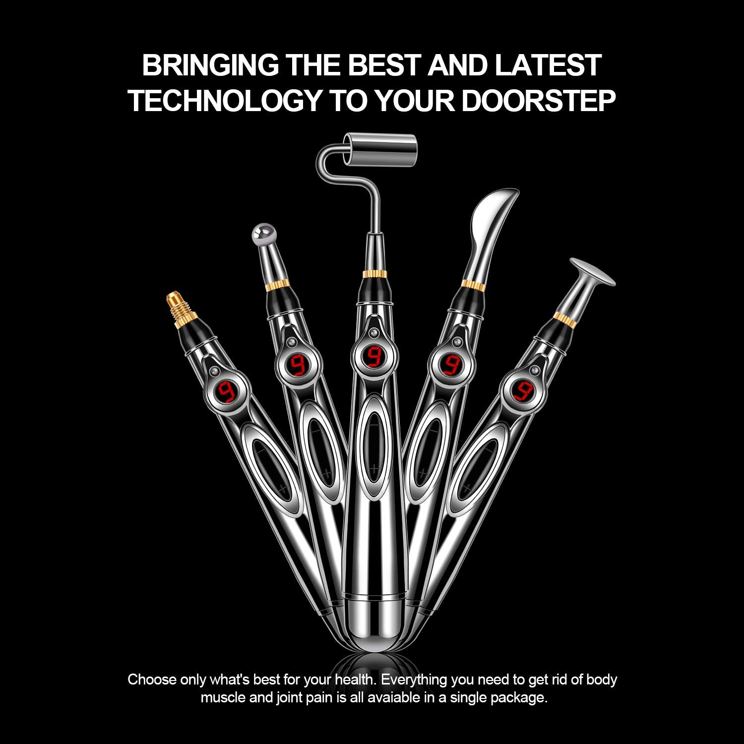 Dangshan 5-in-1 acupuncture pen five heads for targeted therapy.