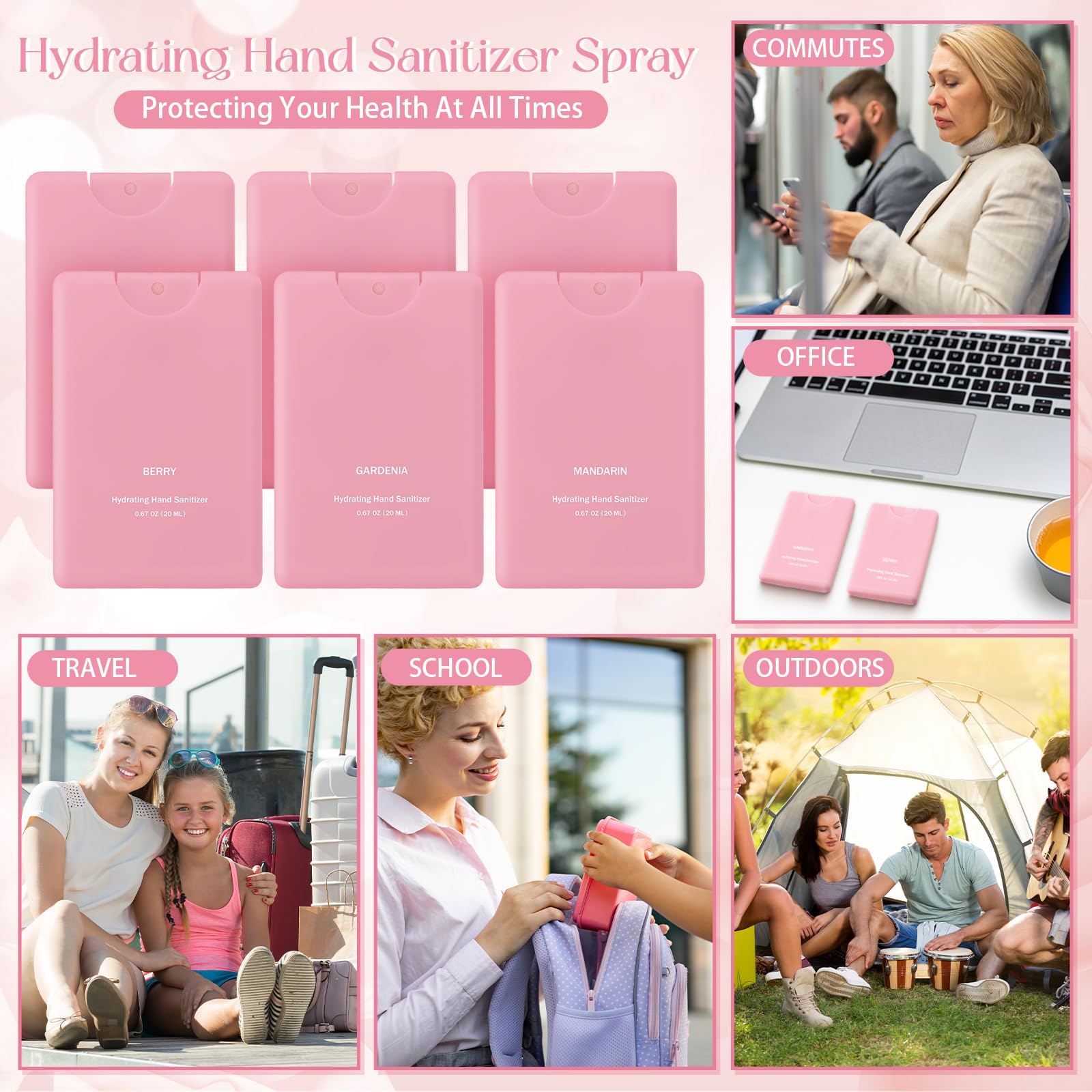 Compact 20 ml bottle designed for pocket-friendly portability.