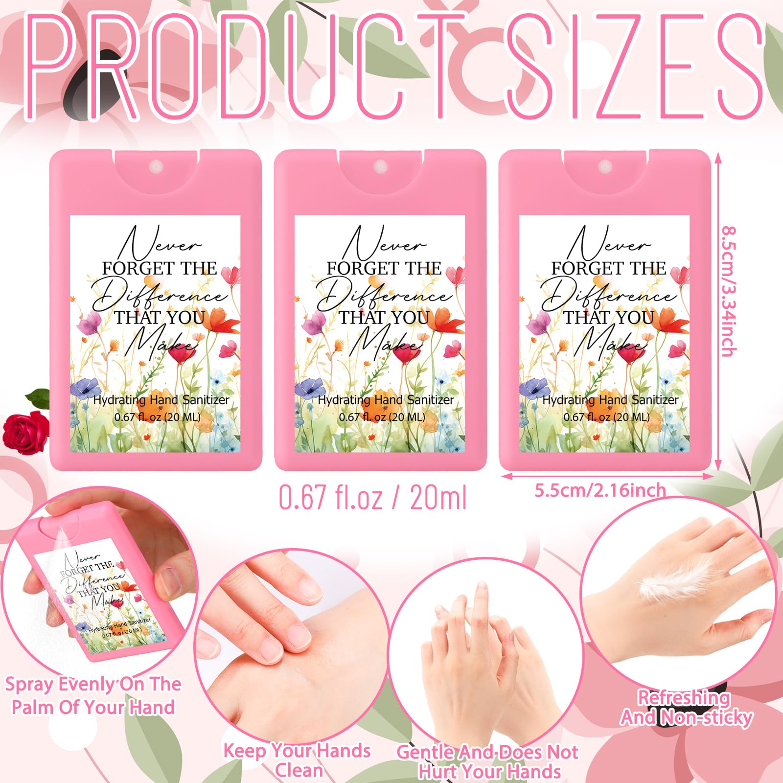 Dansib 24-pack hydrating sanitizer for bulk gifting and sharing