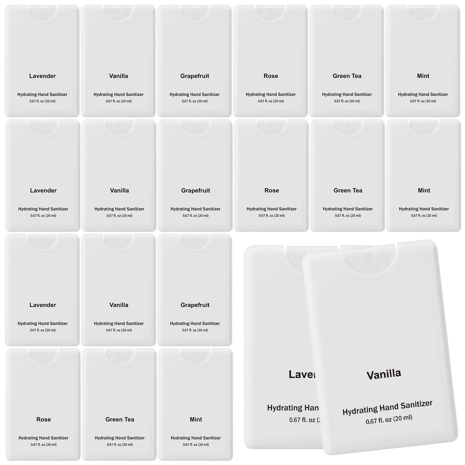 Dansib 24-pack sanitizer spray display box for bulk gifting.